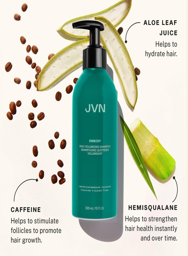 JVN Embody Volumizing Shampoo and Nurture Hydrating Conditioner Duo, 20 fl oz, Increases Body and Fullness, Moisturizing Conditioner for Dry Hair, Silicone and Sulfate-Free, Haircare for Women and Men - Image 2